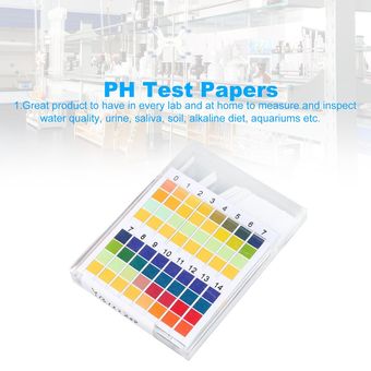 100 tira 0-14PH 4 medidor de indicador de ácido alcalino de papel de p 