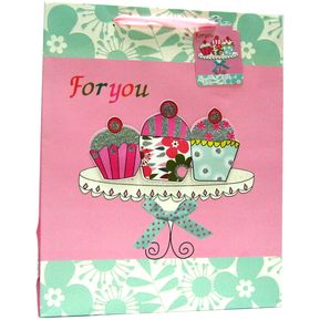 Bolsa para Cumpleaños - Diseño Cupcakes