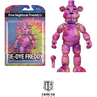 Tiedye Freddy 13 cm cinco noches en la figura de acción de Freddy