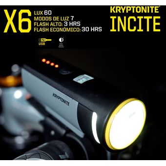 Luz trasera para bicicleta INCITE XBR Kryptonite - Kryptonite Colombia