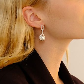 Perlas Gotas Pendientes De Las Mujeres Joyas Exageradas De 