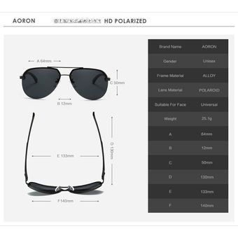 Gafas De Sol Polarizadas Para Hombres Aoron Gafas De Sol De 
