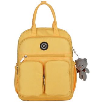 2019 moda mujer mochila impermeable Nylon suave mango sólido Multi-B 2019 moda mujer mochila impermeable Nylon suave mango sólido Multi-B