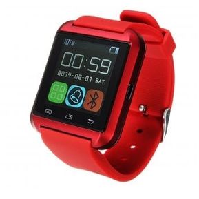 Bluetooth Reloj Inteligente U8 Reloj De Pulsera U Smartwatch Para Para El IPhone 4 / 4S / 5 / 5S / 6 Y Samsung S4 / Note / S6 Teléfono HTC Android Smartwatch ROJO