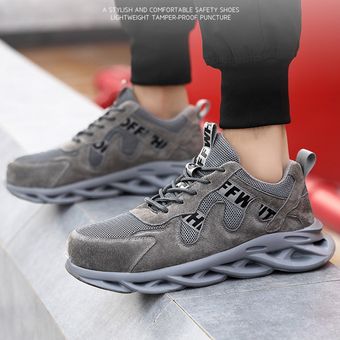 antiperforación zapatos de seguridad para construcción Zapatillas de trabajo ligeras para hombre botas cómodas 