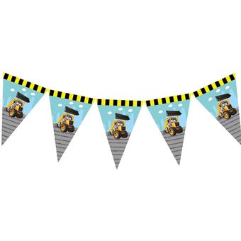 Excavadora Fiesta Temática vajilla construcción Tractor taza y plato de papel c 