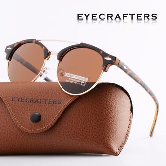 Tortuga marrón retro gafas de sol polarizadas paramujer 
