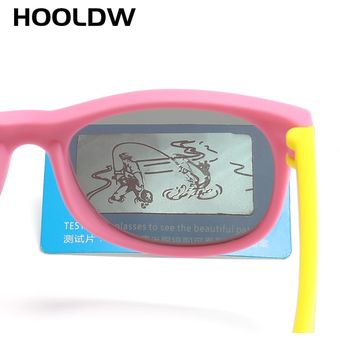 HOOLDW-gafas de sol polarizadas de silicona para niños y niñas lent 