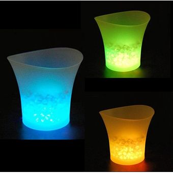 5L Waterproof Plastic LED   Bucket Luminious Cool KTV Bars Night Party 