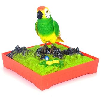 Pájaro Artificial parlante con Control de sonido para niños grabación de sonido en movimiento regalo loro parlante juguete de pájaro que canta 