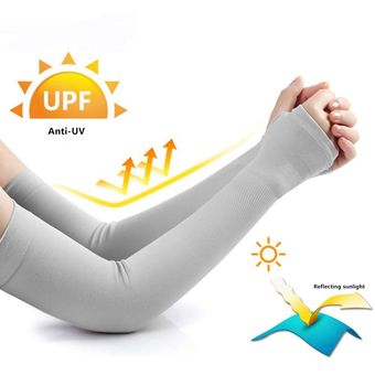 Mangas de tela para el brazo calentadores,protección UV para deportes de verano,correr,ciclismo,conducir,bandas reflectantes de protección solar 