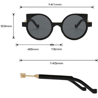 Shauna Vintage Cat Eye Sunglasses Men Metal Hinge Eyewear De 