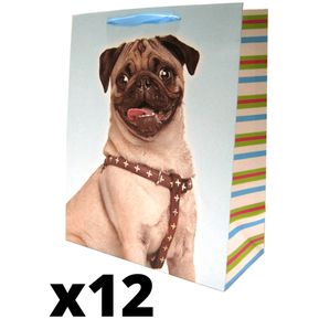 Bolsa para Mascotas Perrito Pug - Mediana x12