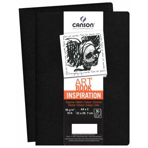 Canson® Art Book One - Libreta de Dibujo de Pasta Dura - 10.2 x 15.2cm,  Color Negro : : Hogar y Cocina