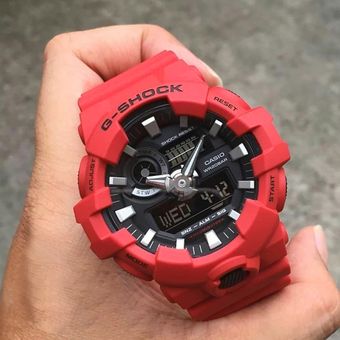 Reloj Analógico para Hombres Casio G-shock-Digital 200m GA-700-4A Resina Roja 