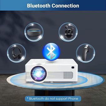 Reseña del proyector wifi bluetooth con pantalla de 120 