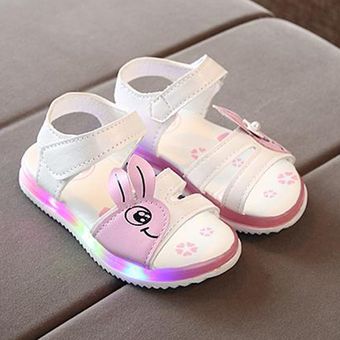 para niñas Zapatillas de deporte para niña transpirables con luz LED jóvenes para correr zapatillas de deporte luminosas para exteriores y niños antideslizantes 