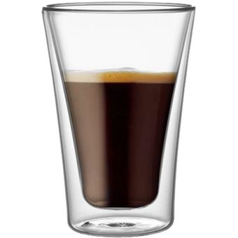 Set 2 Vasos Vidrio Doble Pared 400 ml