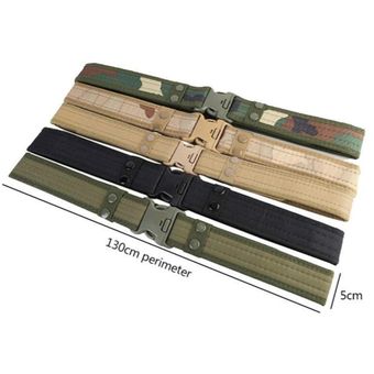 #Black Army Style Combat Belts Quick Release Tactical Belt Fashion Men Military Canvas Waistband Outdoor Hunting Hiking Tools 8 Colors 