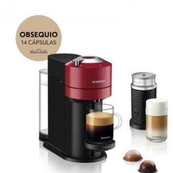 Máquina De Café Nespresso Vertuo Next Red Cherry Con Aeroccino 3