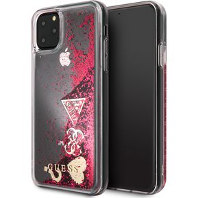 Funda Protector Carcasa Guess Script Brillos Degradado S21-Rosa