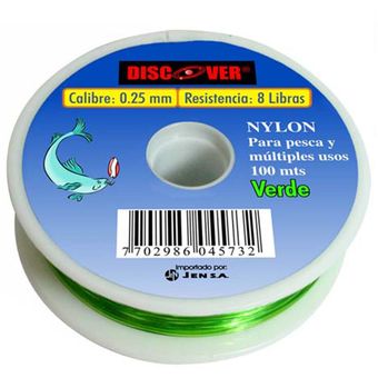 Hilo De Nylon Para Pescar Azul De 0.35mm 100 Mts, hilo de pescar