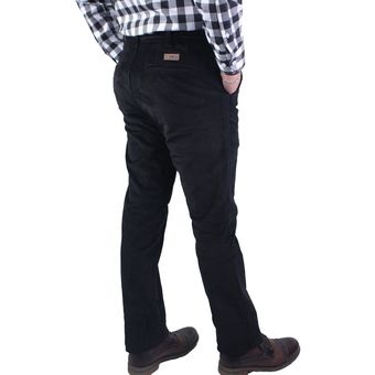 Pantalon de pana online negro hombre