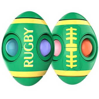 Burbujas de silicona Alivio antiestrés Rugby Fidget Toy Finger Spinner Dimmer Toy 