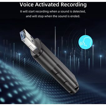 Microfono Espia Usb Spy Grabadora Activada por Voz Salida OTG 32GB