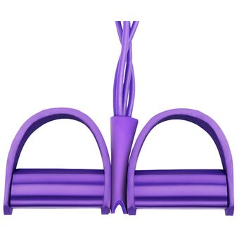 Banda elástica de cuatro resistencia de la aptitud equipo del ejercicio de entrenamiento de la yoga púrpura 