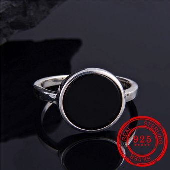 Corea Del Sur Estilo Vintage 100% Plata Esterlina 925 Anillo 