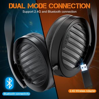 OCG Auriculares inalámbricos para juegos para PS4 PS5 Mac PC, auriculares  Bluetooth para juegos con micrófono con cancelación de ruido, USB 2.4G y