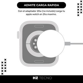 Cargador rápido magnético Apple Watch a cable USB-C 1 m Original