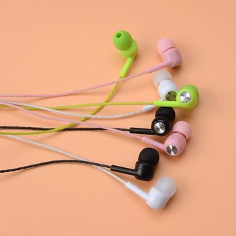 Auriculares de control de alambre de color con uso de microteléfono para productos digitales de piso 3.5mm 