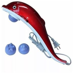Masajeador Eléctrico corporal Tipo delfin Rojo