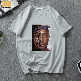 Camiseta blanca de Tupac Shakur