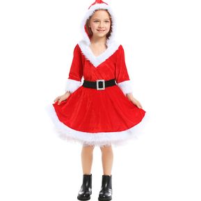 Disfraz de Papá Noel de Navidad para niñas Vestido de Navi...