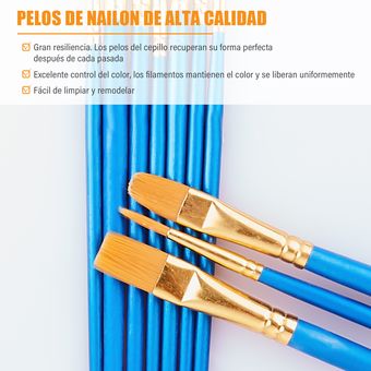  Trazon Juego de 3 cepillos para fregar – color azul