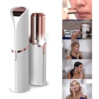 Afeitadora de forma de lápiz labial para mujer Mini depiladora facial 