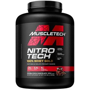 Proteina MuscleTech NitroTech Whey Gold 5.0 Lbs 69 Serv.