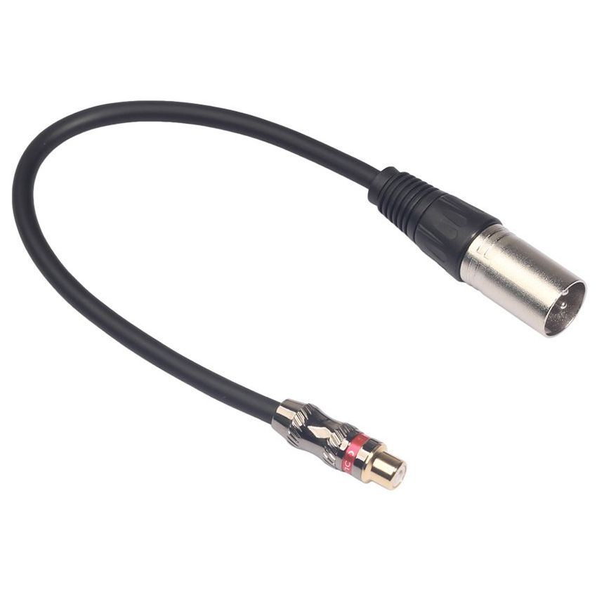 Cable de audio femenino RCA a masculino 0.3 m Subwoofer Mono Audio Video Cable