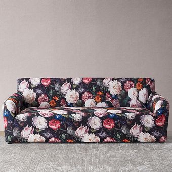 #Color 26 Funda elástica Floral para sofá,cubierta elástica para sala de estar,Protector para muebles,1 unidad 