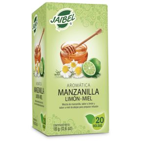 Aromatica Manzanilla Limón Miel Plus Jaibel x 20 Unid