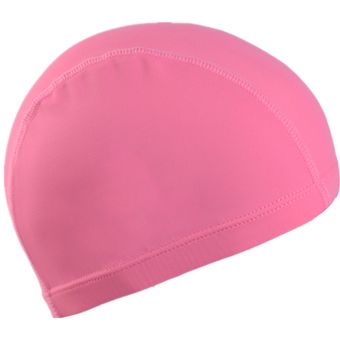 Gorro de natación de buena elasticidad y secado rápido para Mujeres Hombres Rosa 
