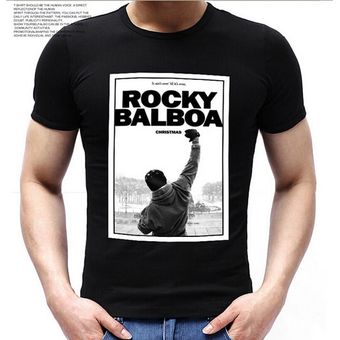 Camisetas a la moda con estampado de ROCKY BALBOA para hombre póster de la famosa película ROC FUK 