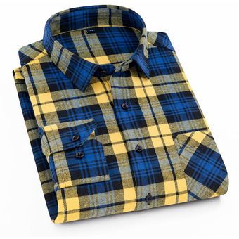 #AO-DMM05 camisa informal de algodón para hombre,Camisa de franela 