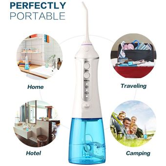 Irrigador oral de hilo de agua recargable USB de 1400 mAh 