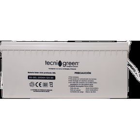 Batería Solar 12v 100ah Agm Recargable Tecnigreen