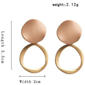 Pendientes De Otoño E Invierno Nuevos De Color Marrón Rojizo 
