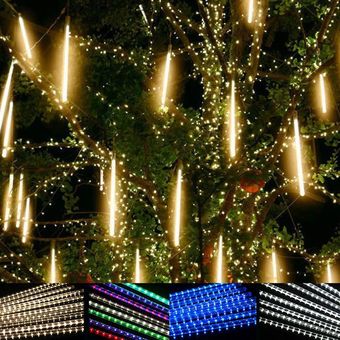 Impermeable LED METEOR Ducha Luz Cuerda Decoración al aire libre EE.UU. 